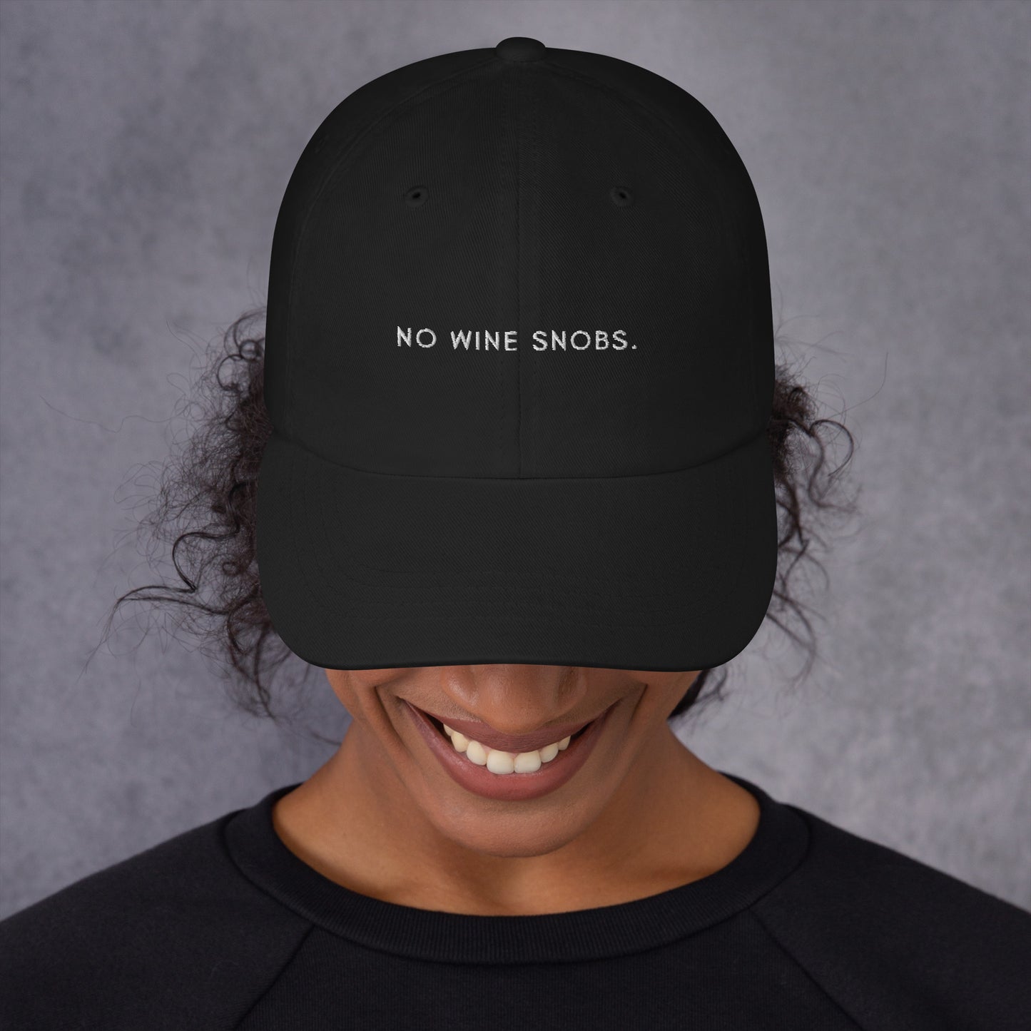 No Wine Snobs - Dad hat