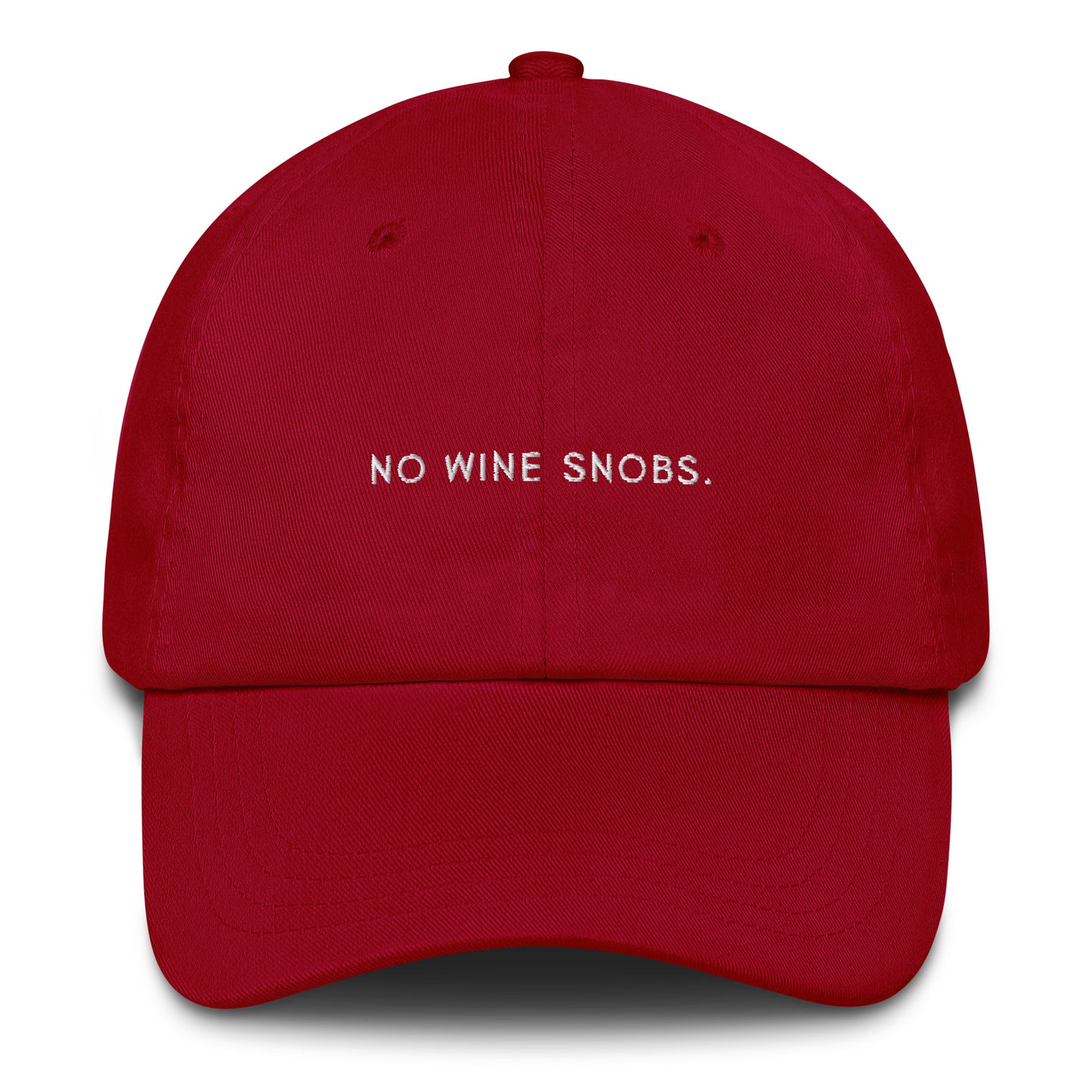 No Wine Snobs - Dad hat