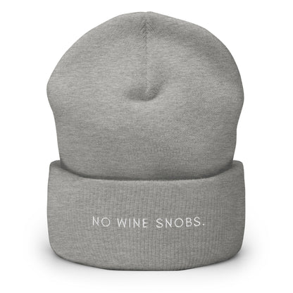 No Wine Snobs Beanie